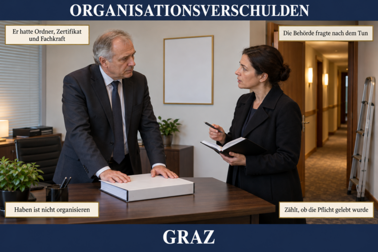 Karte 1.7 — Organisationsverschulden und die Unfalldelikte