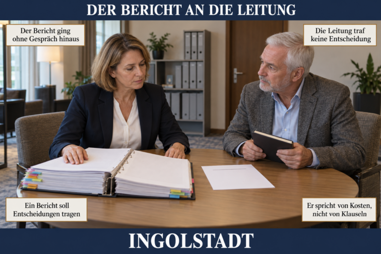 3.11 — Berichterstattung an die Leitung