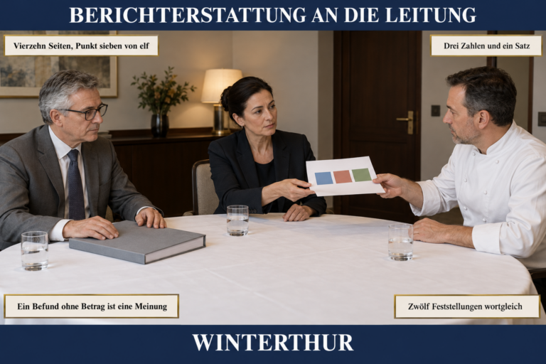 3.13 — Berichterstattung an die Leitung