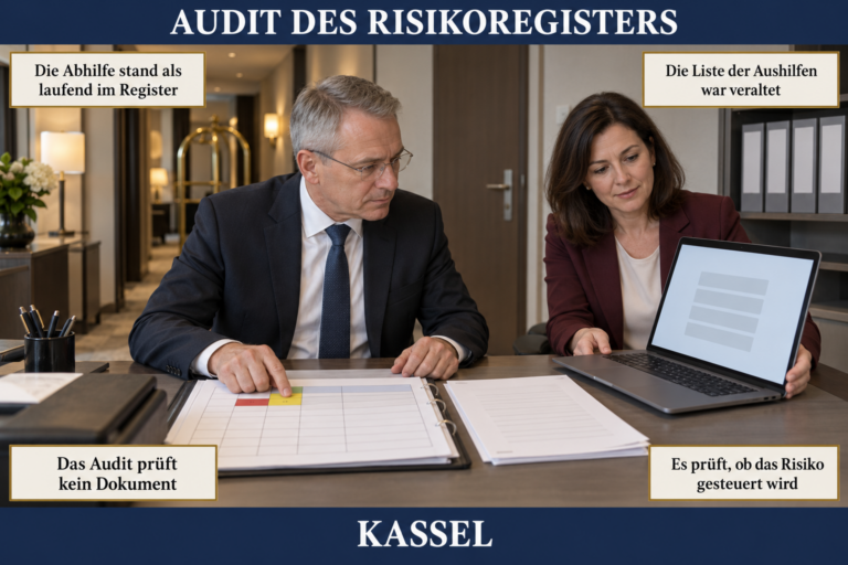 3.7 — Audit des Risikos: Prüfung des Risikoregisters