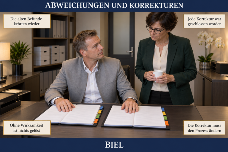 3.9 — Abweichungen, Korrekturmaßnahmen und Verbesserung