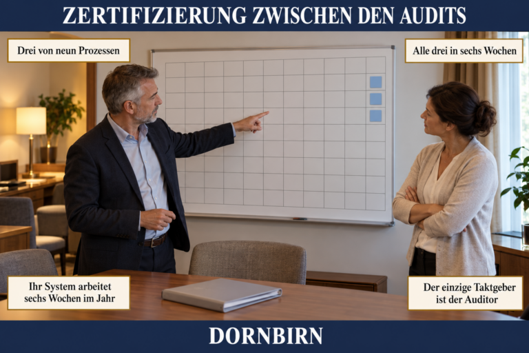 4.11 — Die Aufrechterhaltung der Zertifizierung zwischen den Audits