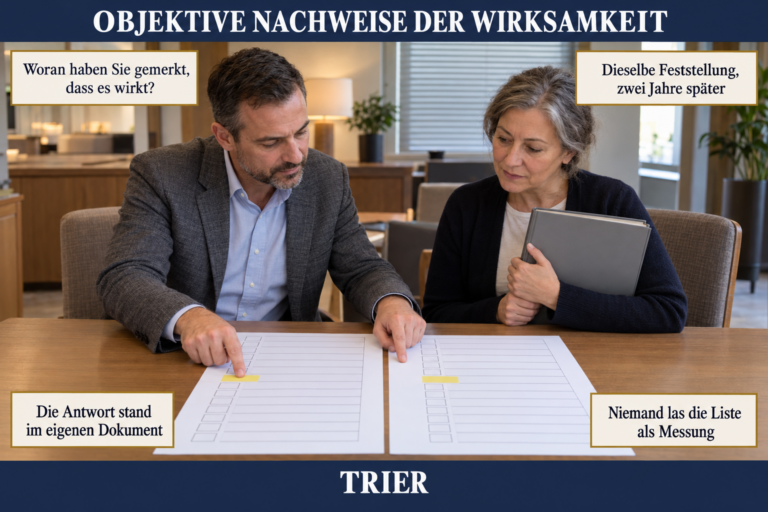 4.8 — Objektive Nachweise der Wirksamkeit