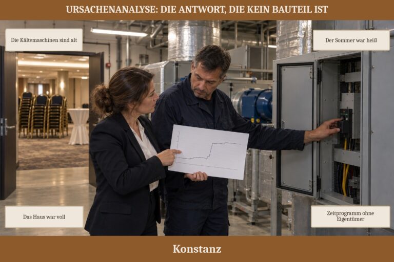 3.9 — Ursachenanalyse: die Antwort, die kein Bauteil ist