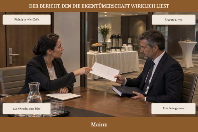 3.13 — Der Bericht, den die Eigentümerschaft wirklich liest