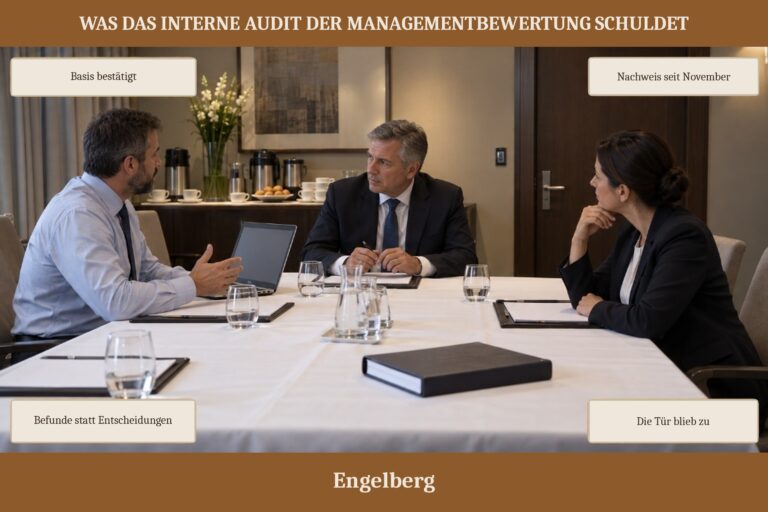 3.15 — Was das interne Audit der Managementbewertung schuldet