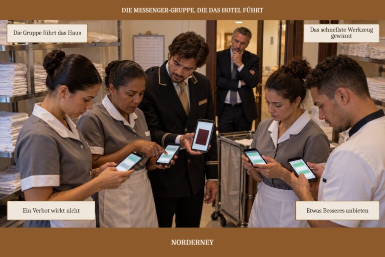 2.5 — Die Messenger-Gruppe, die das Hotel führt