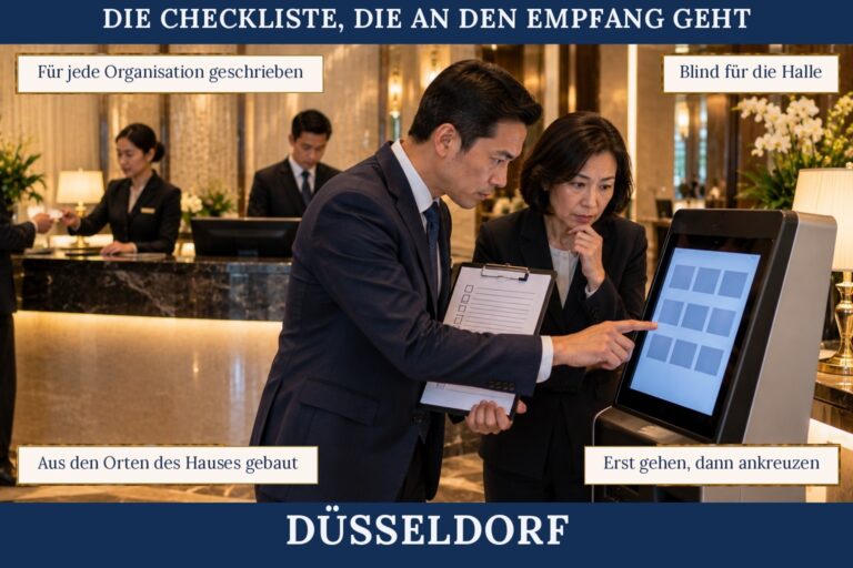 3.3 — Die Checkliste, die an den Empfang geht