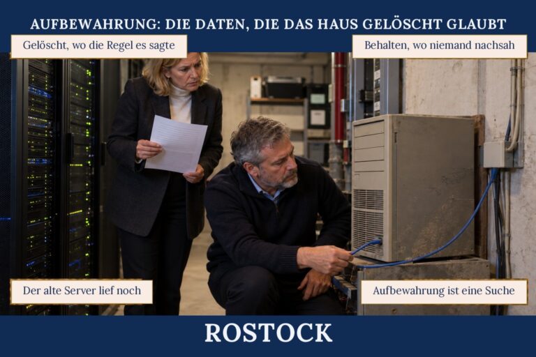 3.8 — Aufbewahrung: die Daten, die das Haus gelöscht glaubt