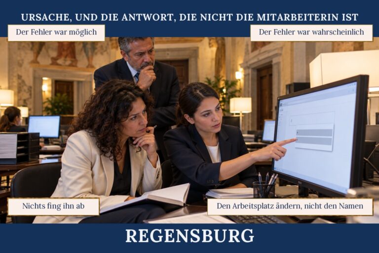 3.9 — Ursache, und die Antwort, die nicht die Mitarbeiterin ist