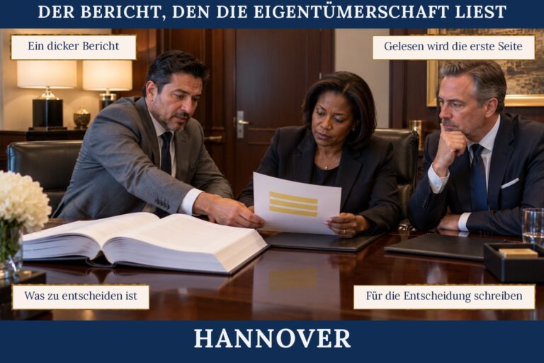 3.13 — Der Bericht, den die Eigentümerschaft liest