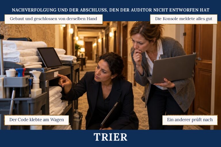 3.14 — Nachverfolgung und der Abschluss, den der Auditor nicht entworfen hat
