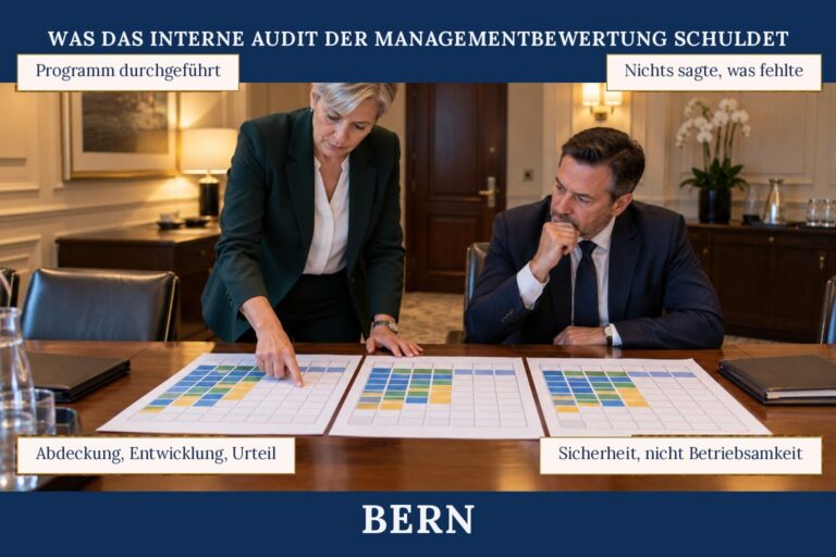 3.15 — Was das interne Audit der Managementbewertung schuldet