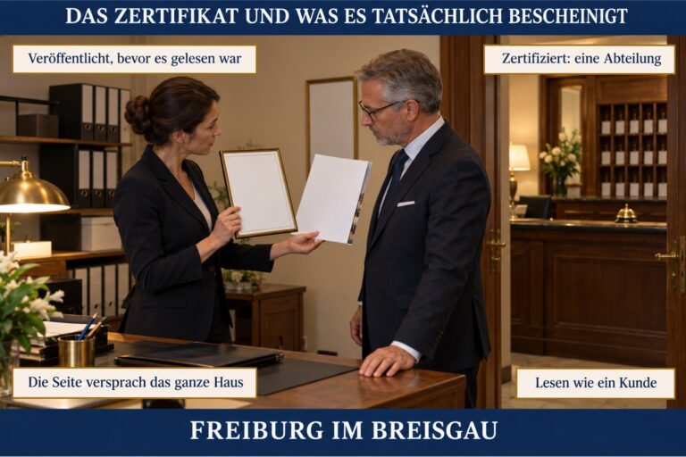 4.8 — Das Zertifikat und was es tatsächlich bescheinigt