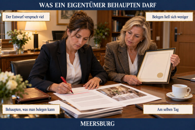 1.15 — Was ein Eigentümer ehrlich behaupten darf