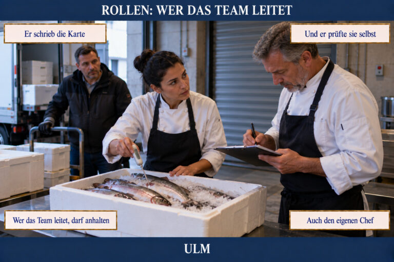 1.7 — Rollen: der Leiter des Lebensmittelsicherheitsteams ist nicht der Küchenchef