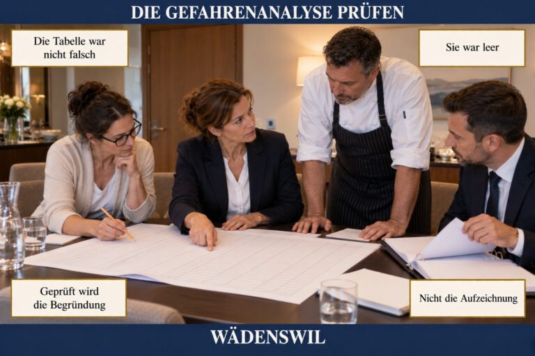 3.11 — Die Gefahrenanalyse prüfen: die Begründung, nicht die Aufzeichnung