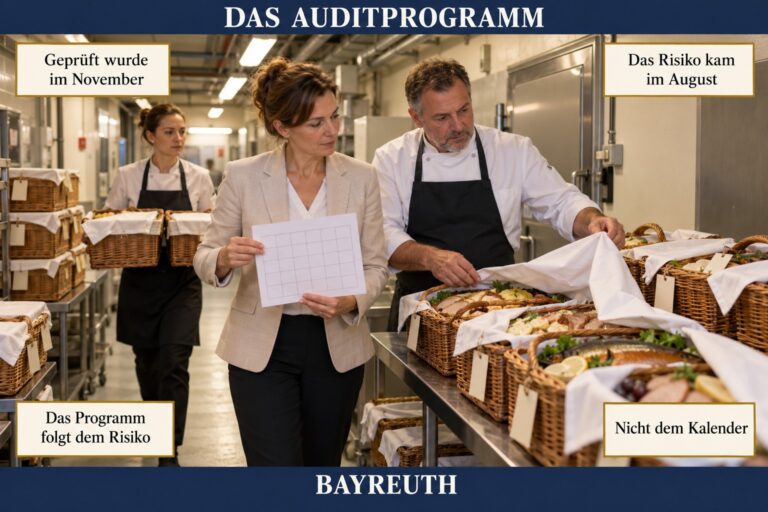 3.2 — Das Auditprogramm: prüfen, wenn das Risiko im Haus ist