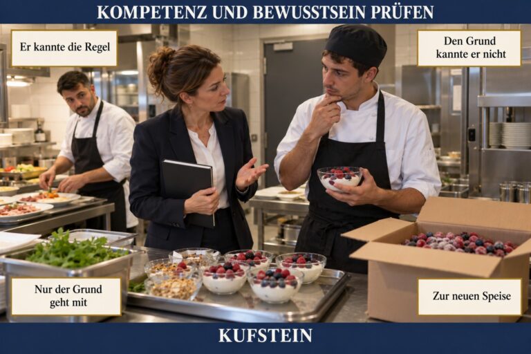 3.4 — Kompetenz und Bewusstsein prüfen: die Regel kennen und ihren Grund
