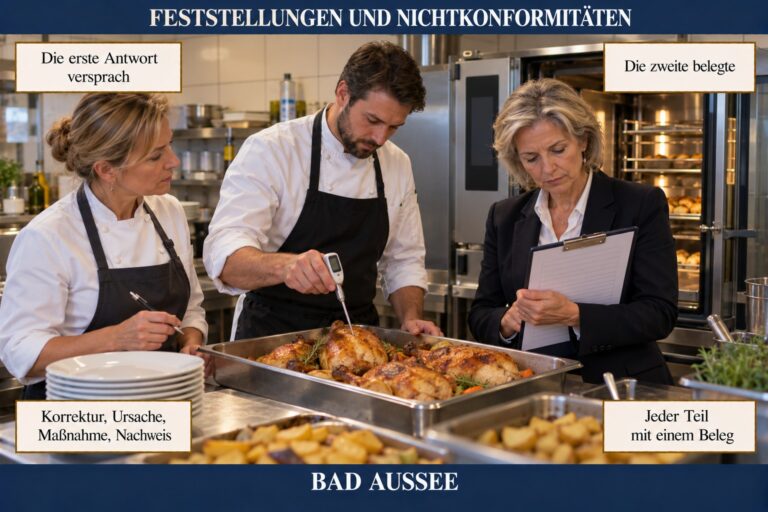 4.11 — Feststellungen und Nichtkonformitäten: Einstufung, Frist und die Antwort des Hauses