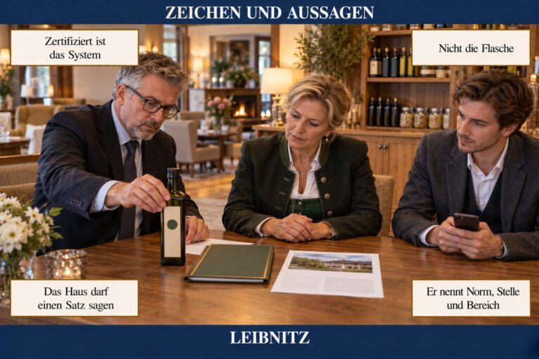 4.14 — Zeichen und Aussagen: was auf die Speisekarte darf