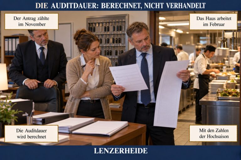 4.3 — Die Auditdauer: berechnet, nicht verhandelt