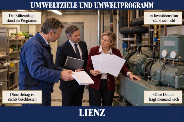 1.10 — Umweltziele und Umweltprogramm: Mittel, Fristen, Verantwortliche