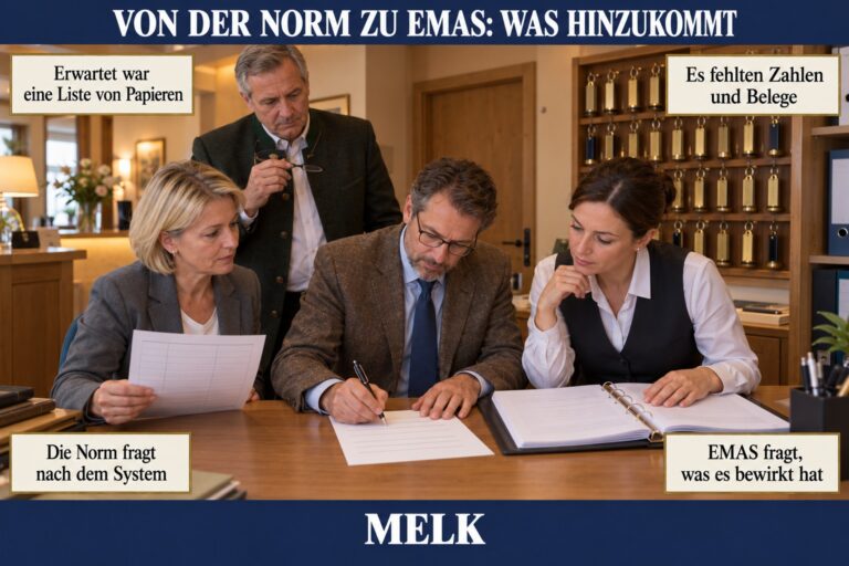 1.2 — Von ISO 14001 zu EMAS: was hinzukommt
