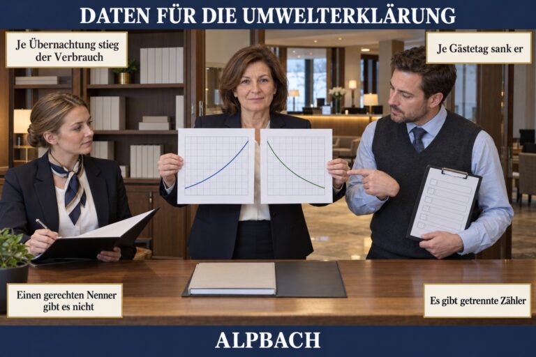 2.14 — Daten für die Umwelterklärung: Zähler, Bezugsgröße, drei Jahre
