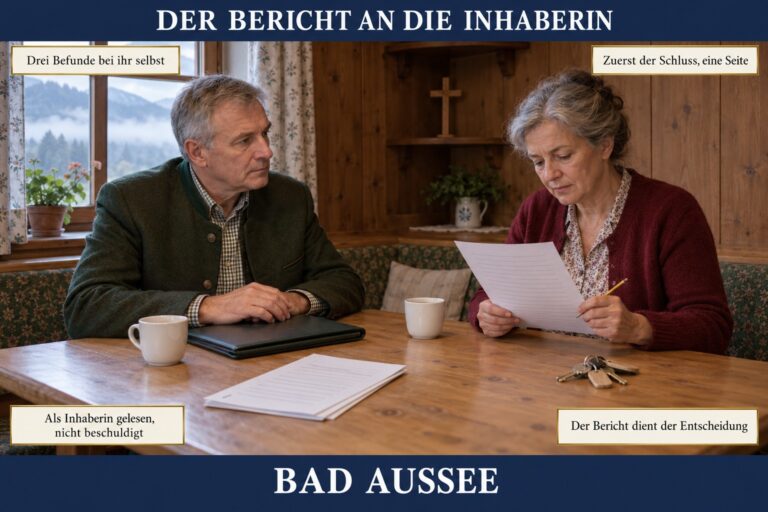 Concept Card 3.12 — Der Bericht an die Inhaberin, die zugleich geprüft wurde
