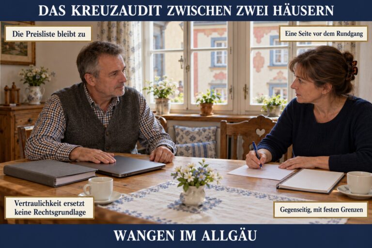 Concept Card 3.2 — Das Kreuzaudit zwischen zwei Häusern: Vereinbarung, Vertraulichkeit, Gegenseitigkeit