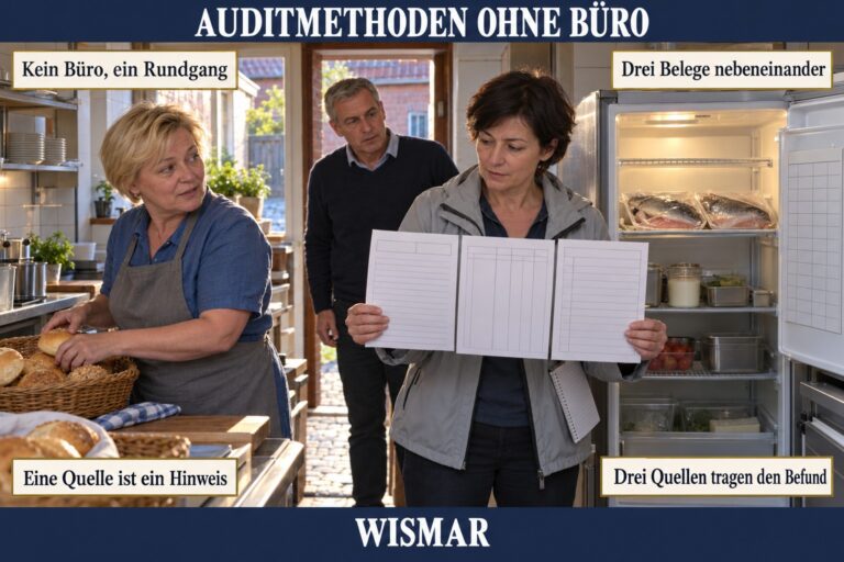 Concept Card 3.5 — Auditmethoden ohne Büro: Rundgang, Gespräch und Beleg