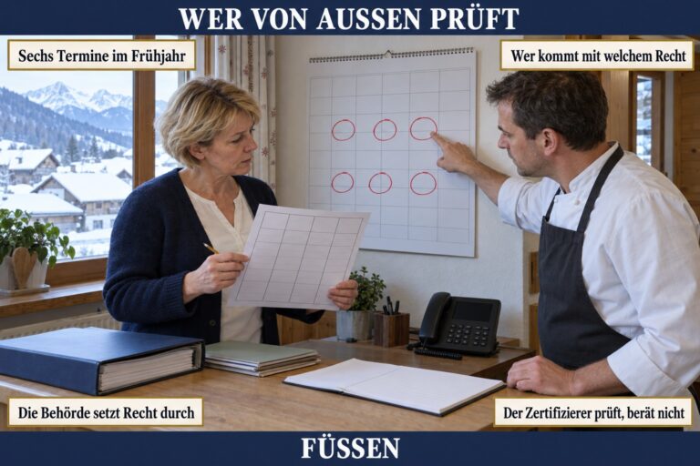 Concept Card 4.1 — Wer von außen prüft: Behörde, Klassifizierer, Zeichenträger, Zertifizierer